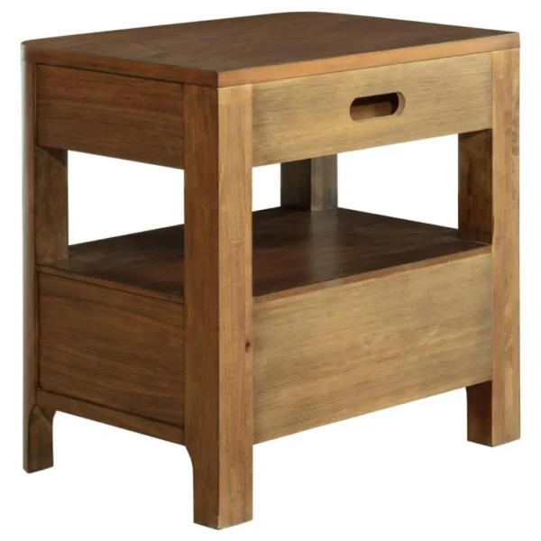Maderia 2 Drawer Walnut Wood Nightstand By Coaster Furniture - Image 5