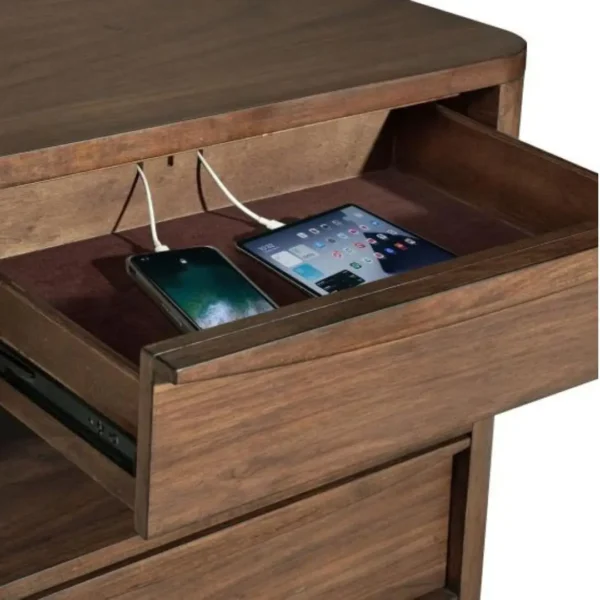 Maderia 2 Drawer Walnut Wood Nightstand By Coaster Furniture - Image 7
