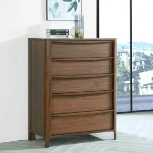 Maderia 5 Drawer Chest of Drawers Walnut By Coaster Furniture