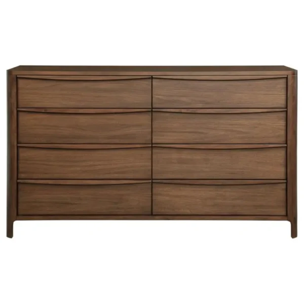 Maderia 8 Drawer Walnut Dresser By Coaster Furniture - Image 2
