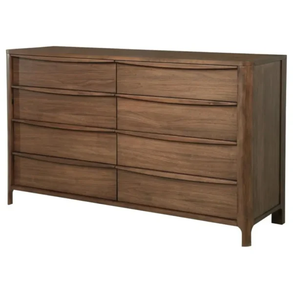 Maderia 8 Drawer Walnut Dresser By Coaster Furniture - Image 3
