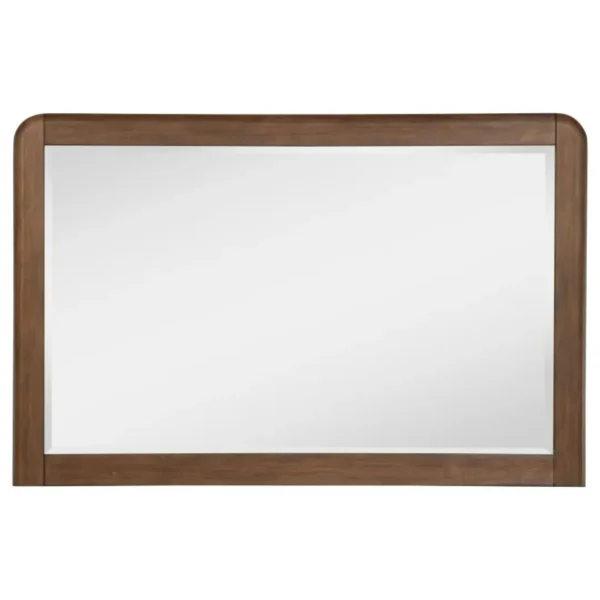 Maderia Walnut Frame Mirror By Coaster Furniture - Image 2