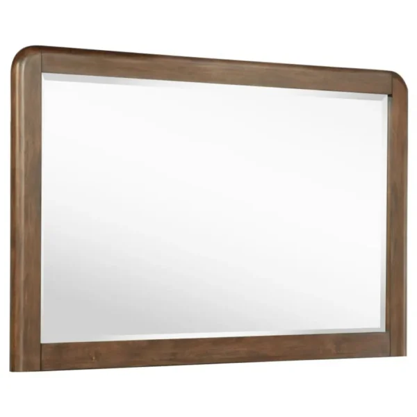 Maderia Walnut Frame Mirror By Coaster Furniture - Image 3