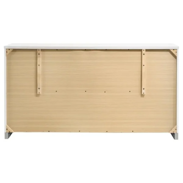 Felicity Contemporary Dresser White High Gloss By Coaster Furniture - Image 6