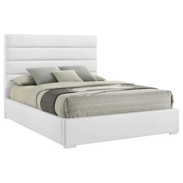 Felicity Leather Upholstered Bed By Coaster Furniture - Image 2