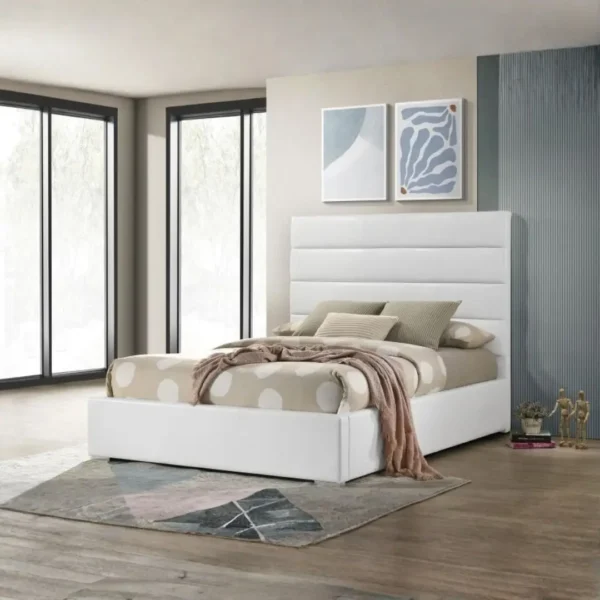 Felicity Leather Upholstered Bed By Coaster Furniture - Image 8