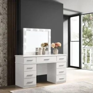 Felicity Vanity Table Lighted Mirror By Coaster Furniture