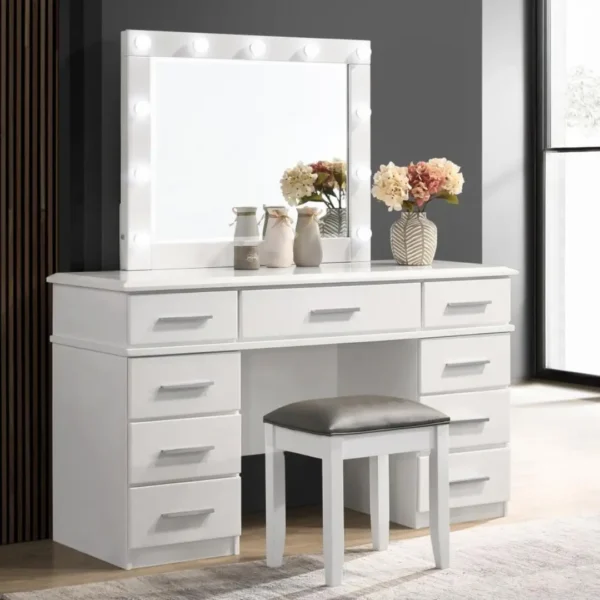 Felicity Upholstered Vanity Stool By Coaster Furniture - Image 3