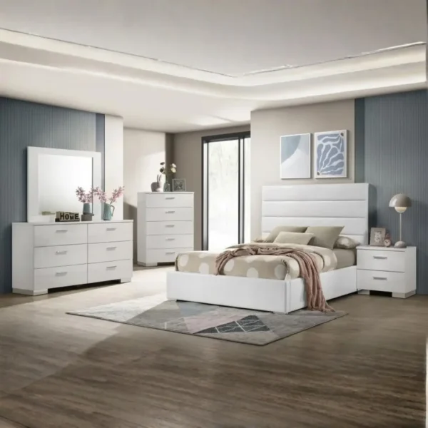 Felicity 5 Piece Minimalist Bedroom Set By Coaster Furniture - Image 8