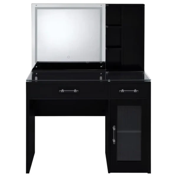 Flora 2 Drawer Vanity Set with LED Mirror By Coaster Furniture - Image 3