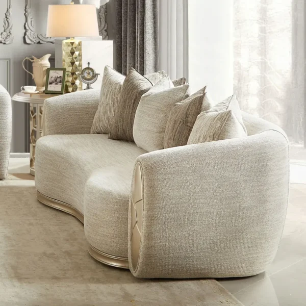 HD-999 Gray 3 PC Sofa Set by Homey Design - Image 4
