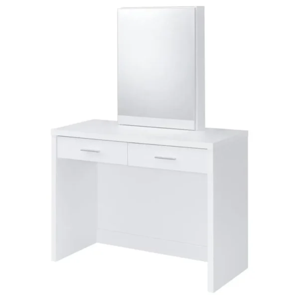 Bunbury White Makeup Vanity Table Set By Coaster Furniture - Image 5