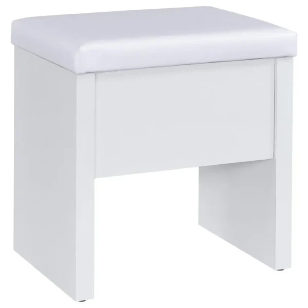 Bunbury White Makeup Vanity Table Set By Coaster Furniture - Image 11