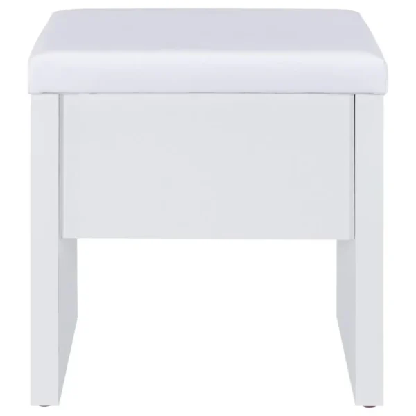 Bunbury White Makeup Vanity Table Set By Coaster Furniture - Image 13