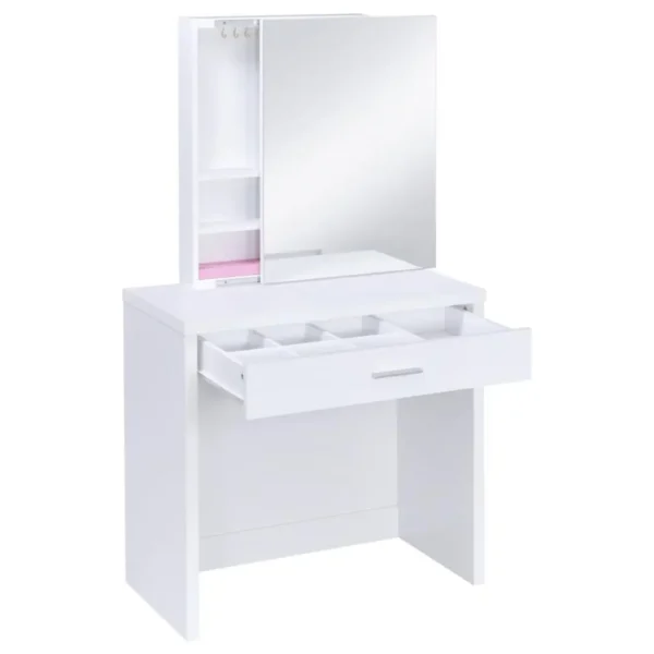 Harvey Vanity Set with Lift-Top Stool By Coaster Furniture - Image 5