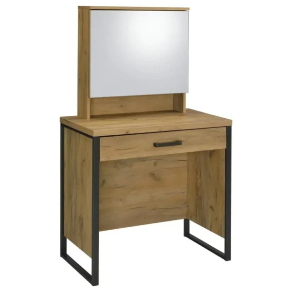 Bettin Vanity Set with Sliding Mirror and Stool By Coaster Furniture - Image 2