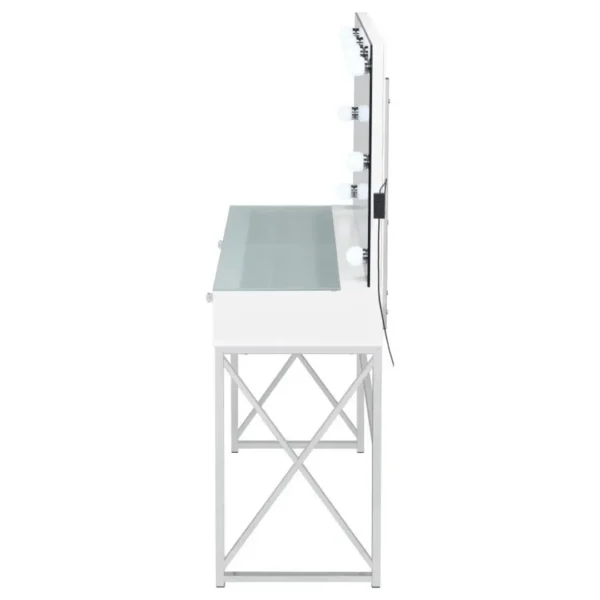 Eliza Contemporary Vanity Set White and Chrome By Coaster Furniture - Image 5
