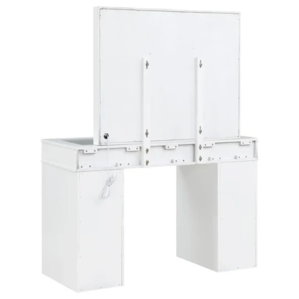 Regina White Makeup Vanity Table Set By Coaster Furniture - Image 7