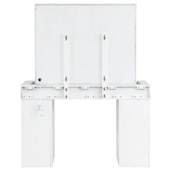 Regina White Makeup Vanity Table Set By Coaster Furniture - Image 8