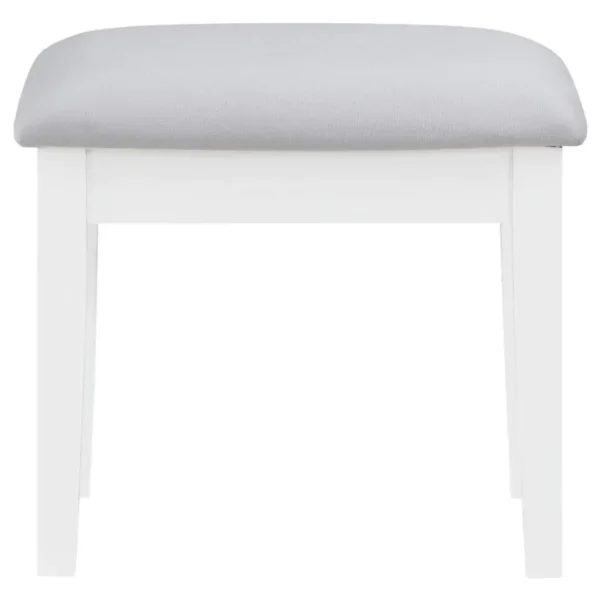 Regina White Makeup Vanity Table Set By Coaster Furniture - Image 11