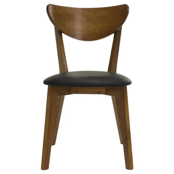 Jedda Dark Walnut Oval Dining Table Set for 4 By Coaster Furniture - Image 7