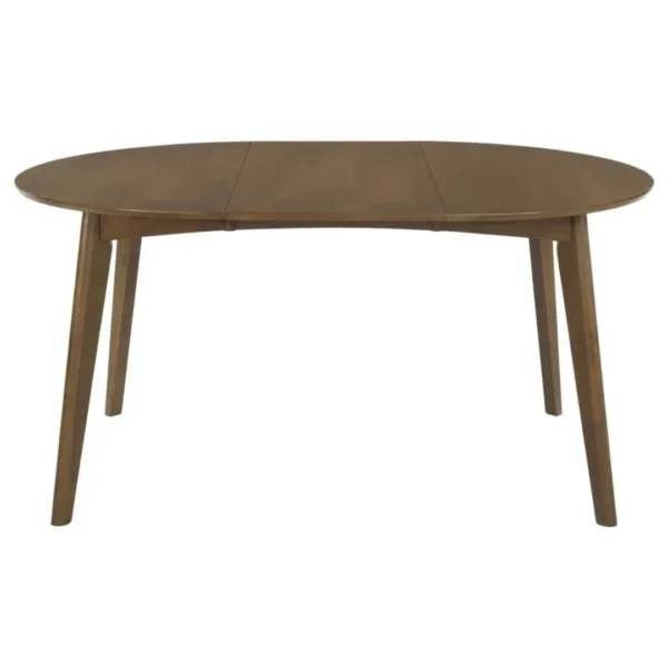 Jedda Dark Walnut Oval Dining Table Set for 4 By Coaster Furniture - Image 4