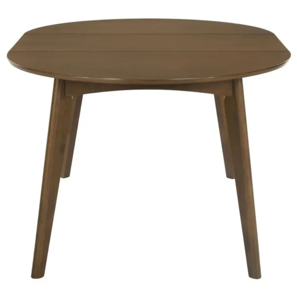 Jedda Dark Walnut Oval Dining Table Set for 4 By Coaster Furniture - Image 6
