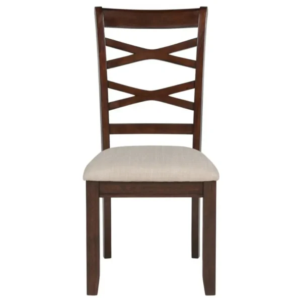 Barton Dark Brown Dining Table Set for 4 By Coaster Furniture - Image 7