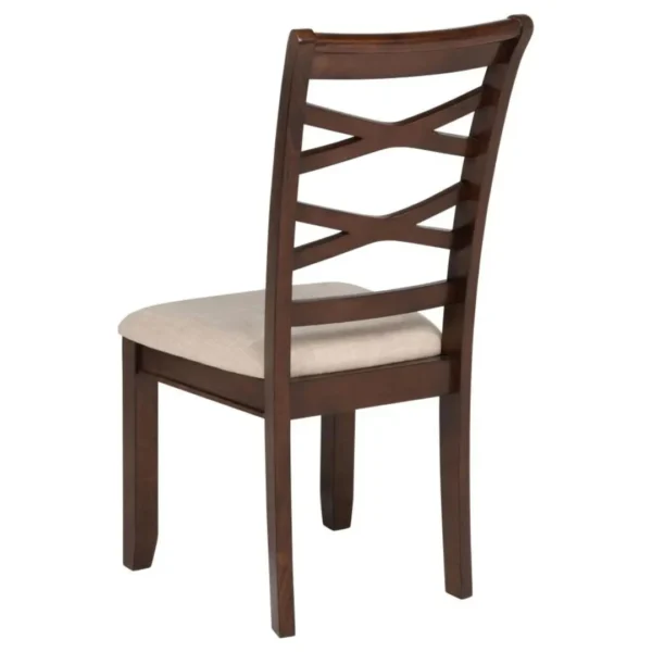 Barton Dark Brown Dining Table Set for 4 By Coaster Furniture - Image 8