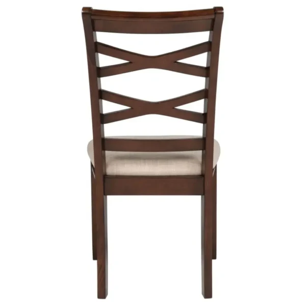 Barton Dark Brown Dining Table Set for 4 By Coaster Furniture - Image 9