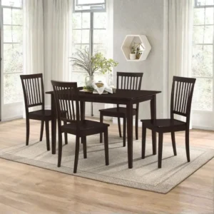 Gomez Rectangular Dining Table Set for 4 By Coaster Furniture