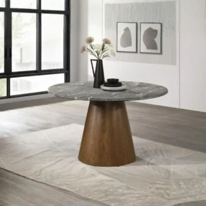 Franklin Mid Century Modern Round Dining Table By Coaster Furniture