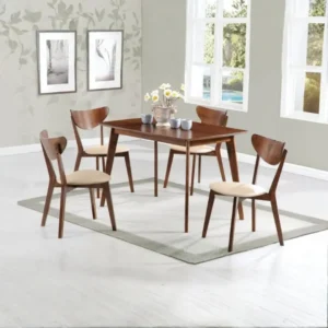 Kersey Mid Century Modern Dining Table Set By Coaster Furniture