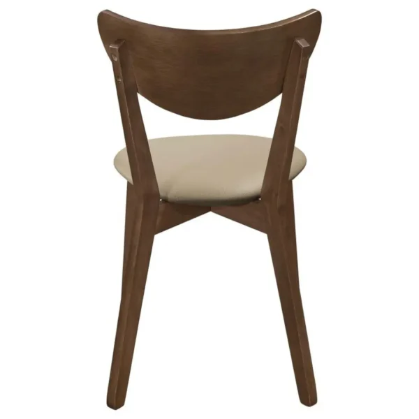 Kersey Wood and Leather Side Chair Set of 2 By Coaster Furniture - Image 6