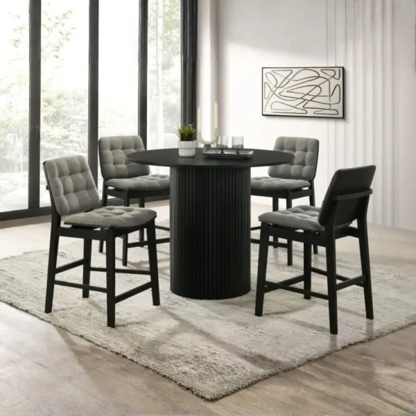 Hamlyn Wood Counter Height Round Table By Coaster Furniture - Image 7