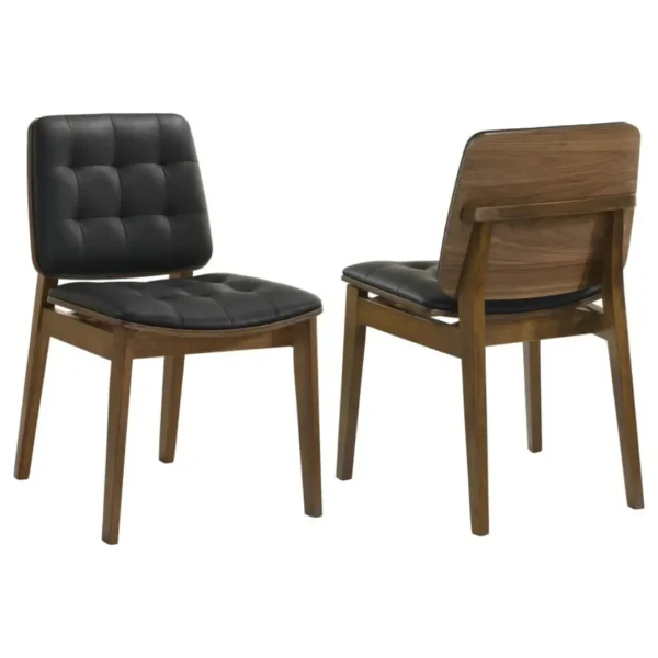 Redbridge Tufted Leather Side Chair Set of 2 By Coaster Furniture - Image 2