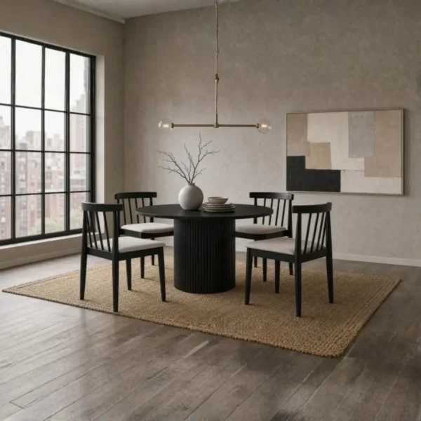 Hamlyn 47-Inch Wood Round Dining Table By Coaster Furniture - Image 4