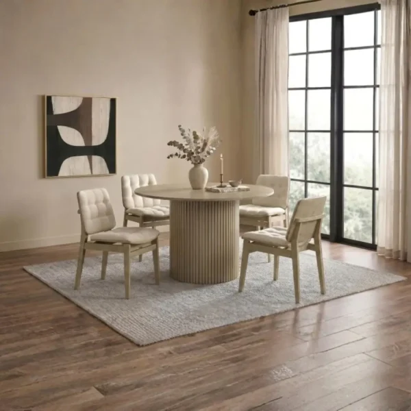 Hamlyn 5 Piece Round Dining Set By Coaster Furniture - Image 12