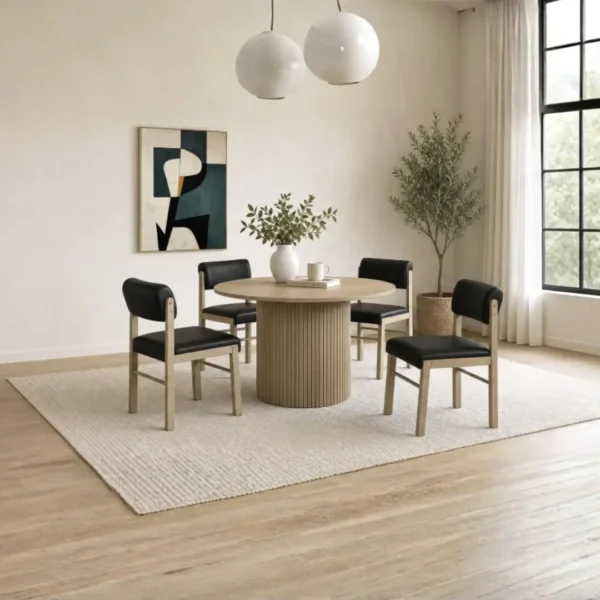 Hamlyn 5 Piece Dining Table Set for 4 By Coaster Furniture - Image 14