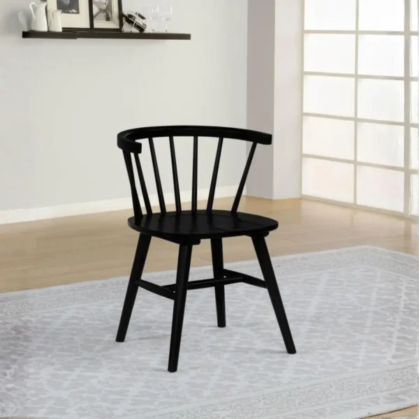 Hamlyn 4 Person Dining Set in Black By Coaster Furniture - Image 2