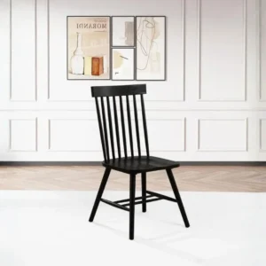 Andrews Windsor Spindle Back Dining Side Chair Set of 2 By Coaster Furniture