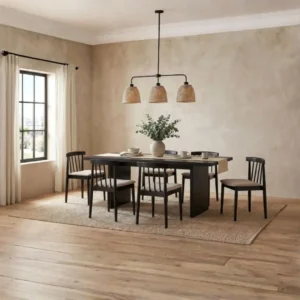 Decker 7 Piece 82 Inch Dining Room Table Set for 6 By Coaster Furniture