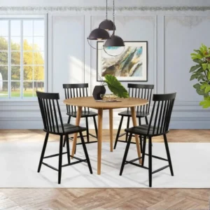 Andrews 5 Piece Round Counter Dining Set By Coaster Furniture