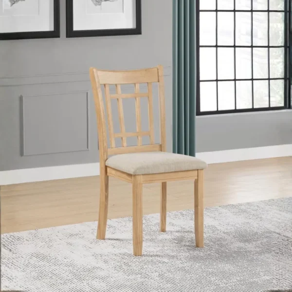 Lavon Transitional Wood Dining Side Chair Set of 2 By Coaster Furniture - Image 10