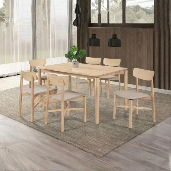 Parkridge Mid Century Modern Dining Table Set for 6 By Coaster Furniture - Image 14