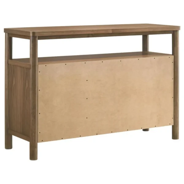 Crestmore Walnut Sideboard Buffet Cabinet By Coaster Furniture - Image 6