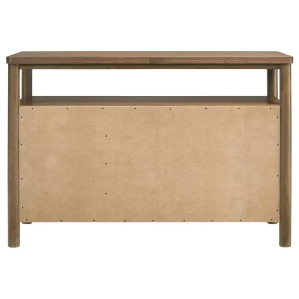 Crestmore Walnut Sideboard Buffet Cabinet By Coaster Furniture - Image 7