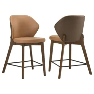 Randolph Upholstered Counter Stool Chair​ Set of 2 By Coaster Furniture