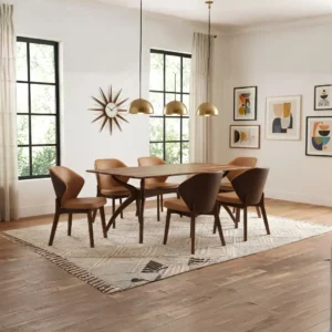 Randolph 7 Piece Mid Century Dining Set By Coaster Furniture