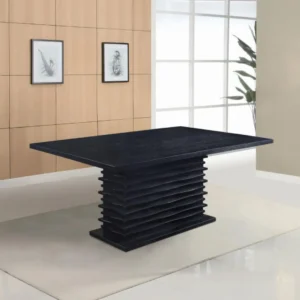 Stanton Rectangular Black Wood Dining Table By Coaster Furniture